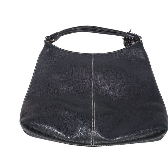 Kate Spade Black Pebbled Leather Bag with Tassel Keychain Accent - Picture 4 of 11